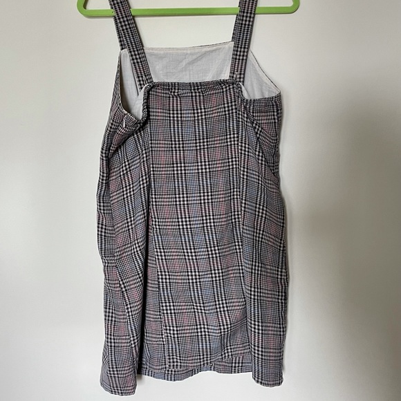 American Eagle Cotton Plaid Mini Dress - M - Picture 2 of 7